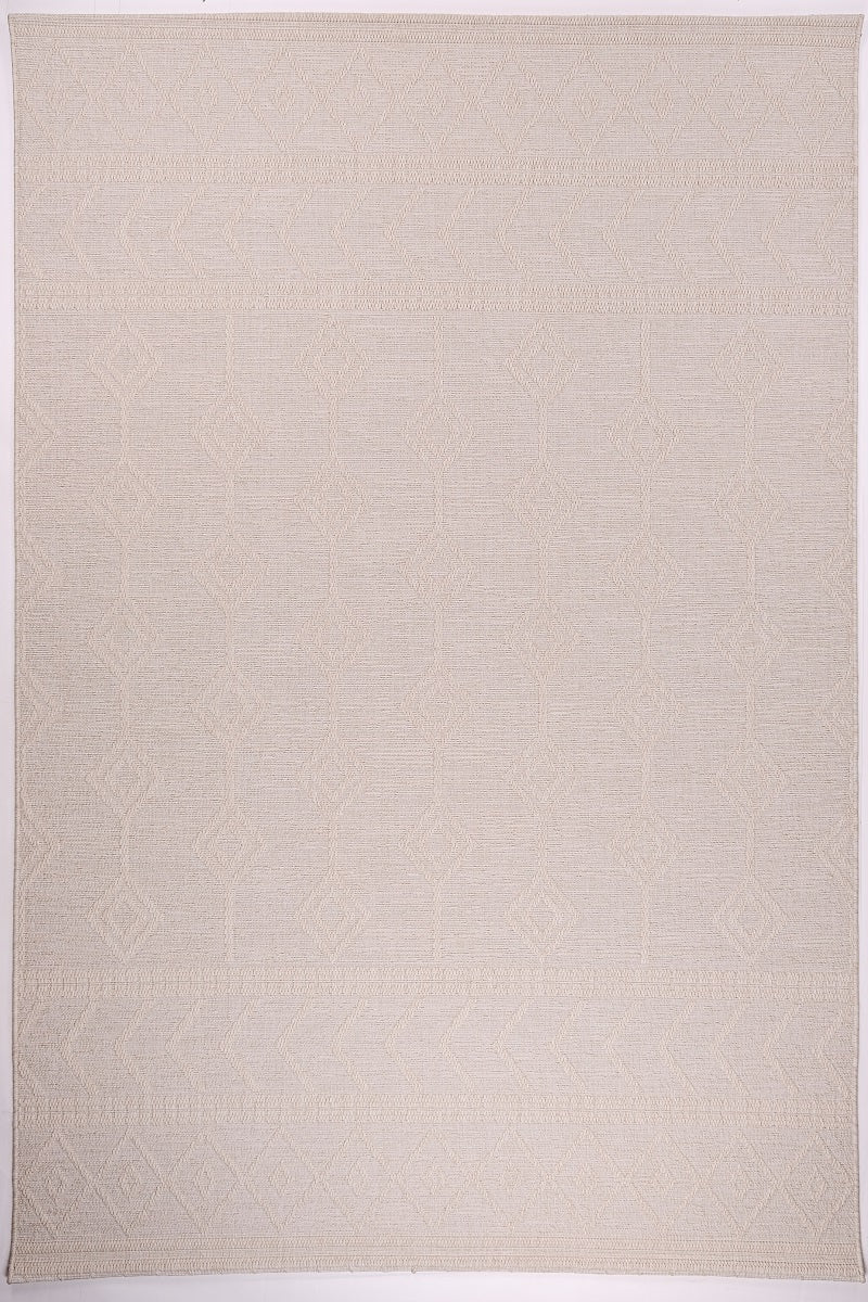 Sandra E7219 Cream Modern Area Rug For Living Room, Bedroom