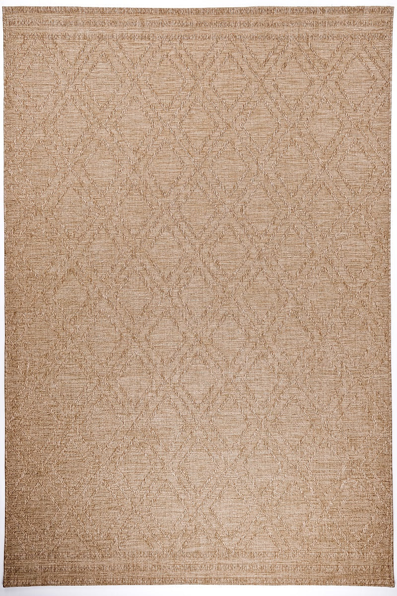 Sandra E7215 Beige Modern Area Rug For Living Room, Bedroom