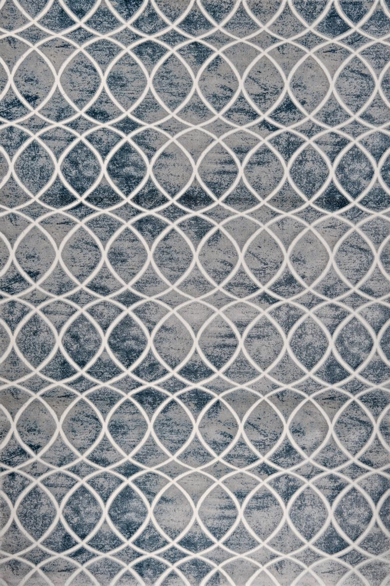 Sofia 7766A Light Blue / Blue Modern Area Rug