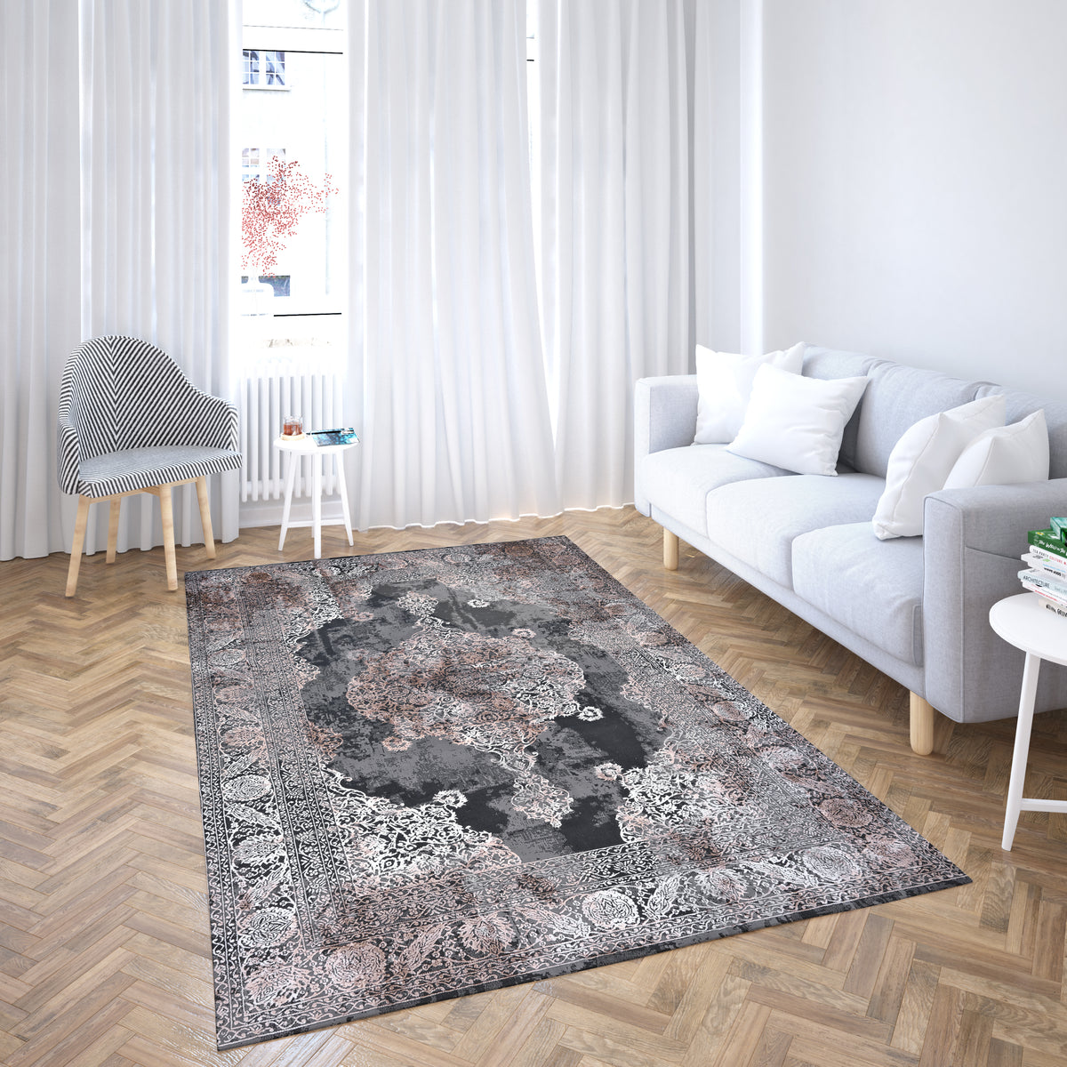 Retro E620A Ant-Vizon Modern Area Rug – Amazing Rugs