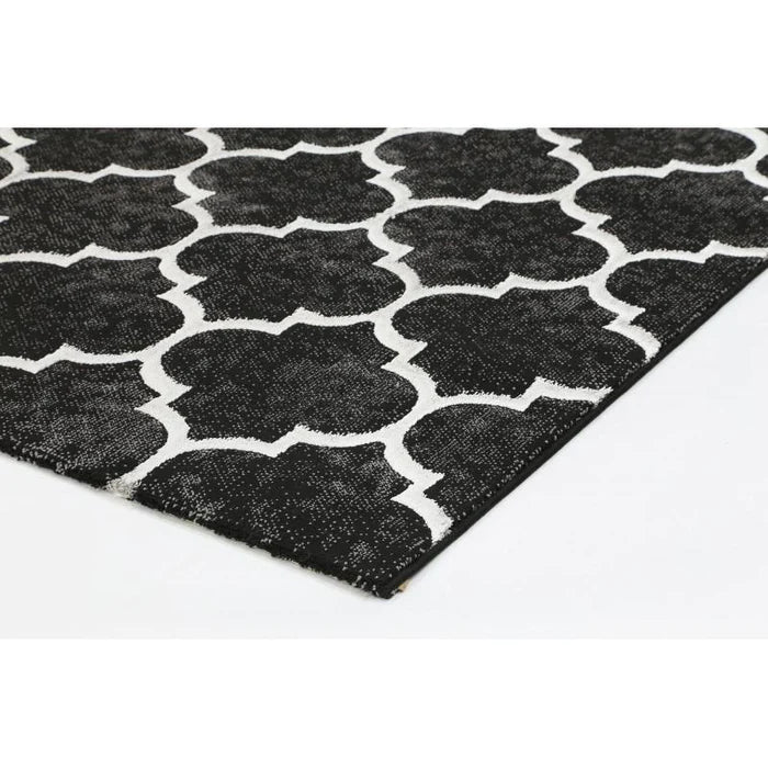 Glimmar 23085 Black/Silver Modern Rug