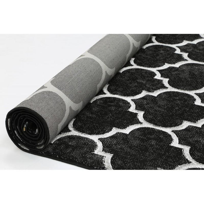 Glimmar 23085 Black/Silver Modern Rug