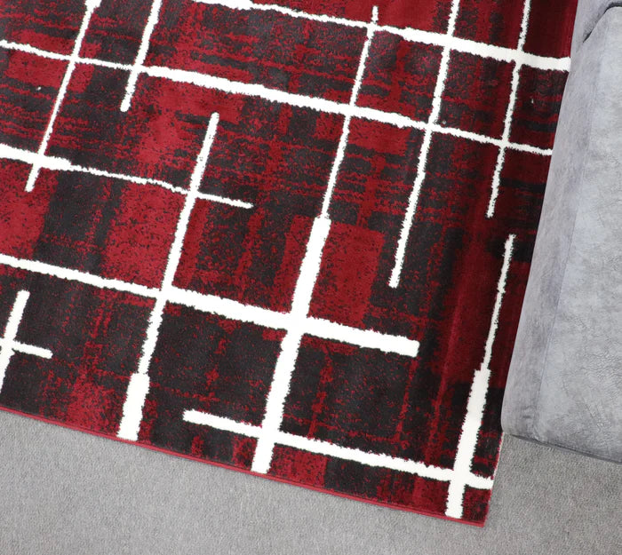 Promotion G9253 D.Red Anthracite Modern Rug