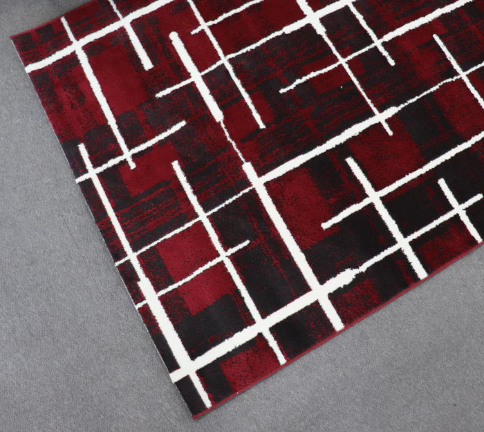 Promotion G9253 D.Red Anthracite Modern Rug