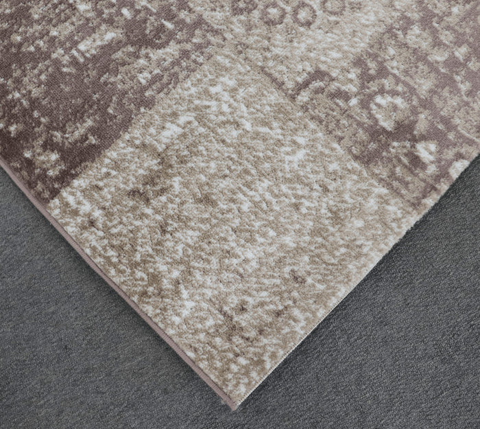 Promotion He271 D.Beige D.Brown Modern Rug