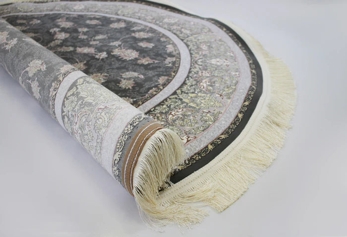 Romina 3182 Smoke Traditional Round Rug