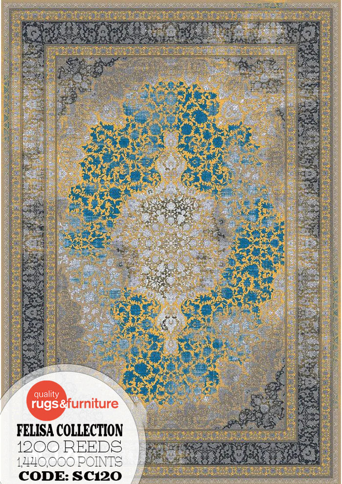 Felisa SC120 Persian Modern Traditional Rug Acrylic Tencel