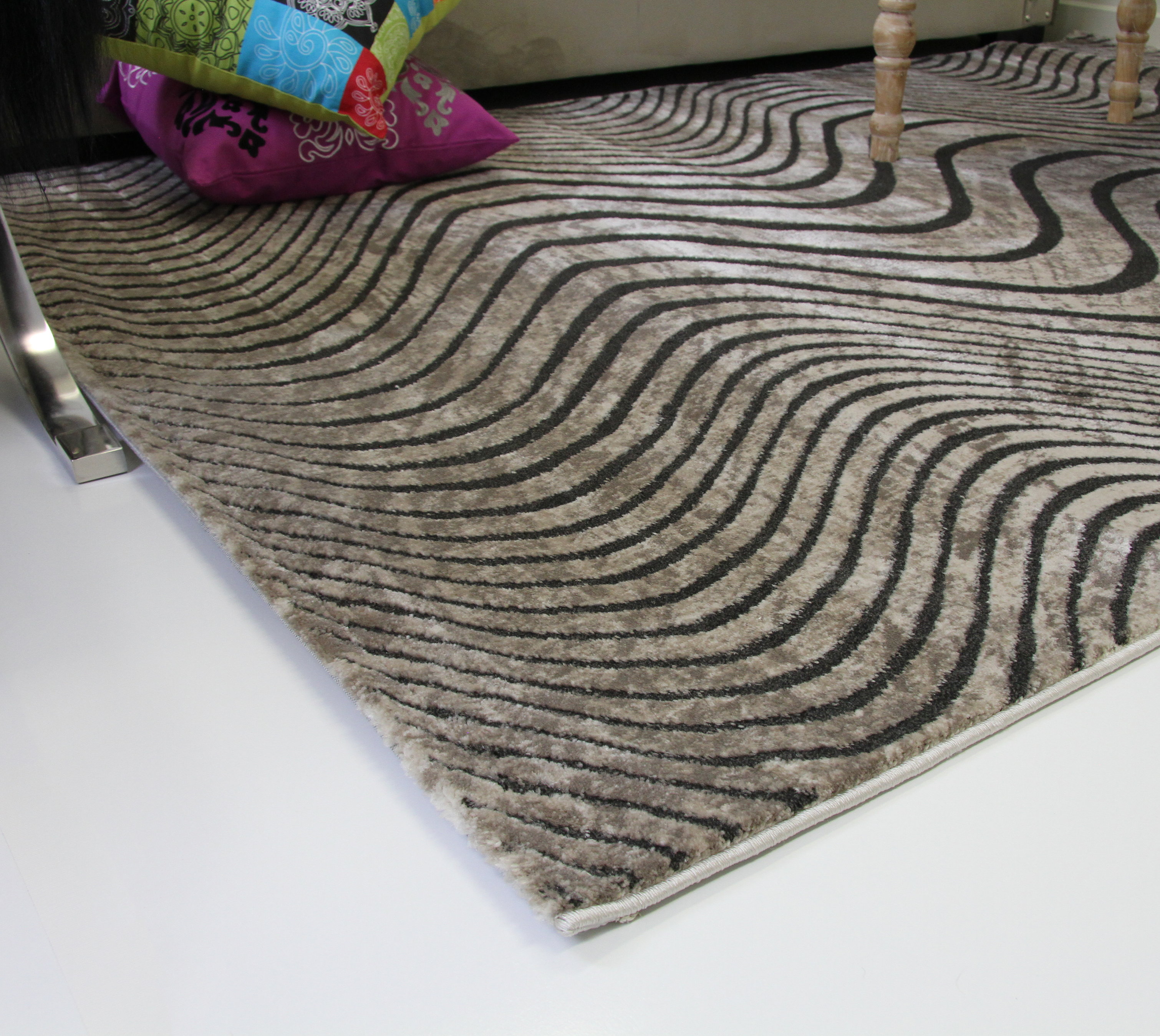 Sofia 7530A Vizon/D.Vizon Modern Area Rug