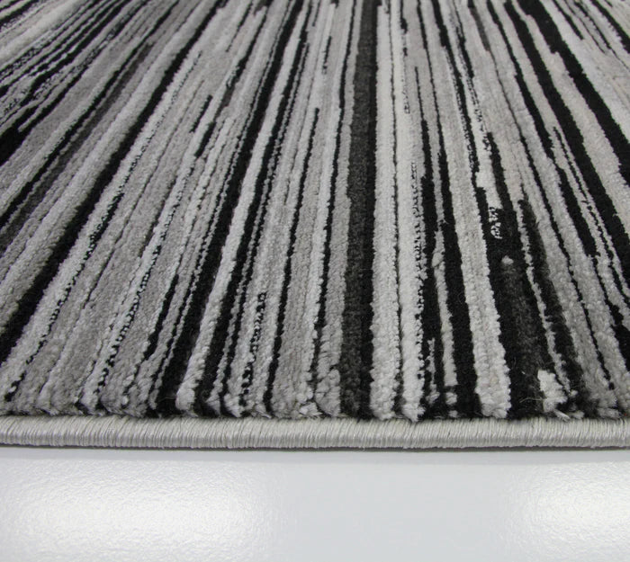 Sofia 9842A Grey/Black Modern Area Rug