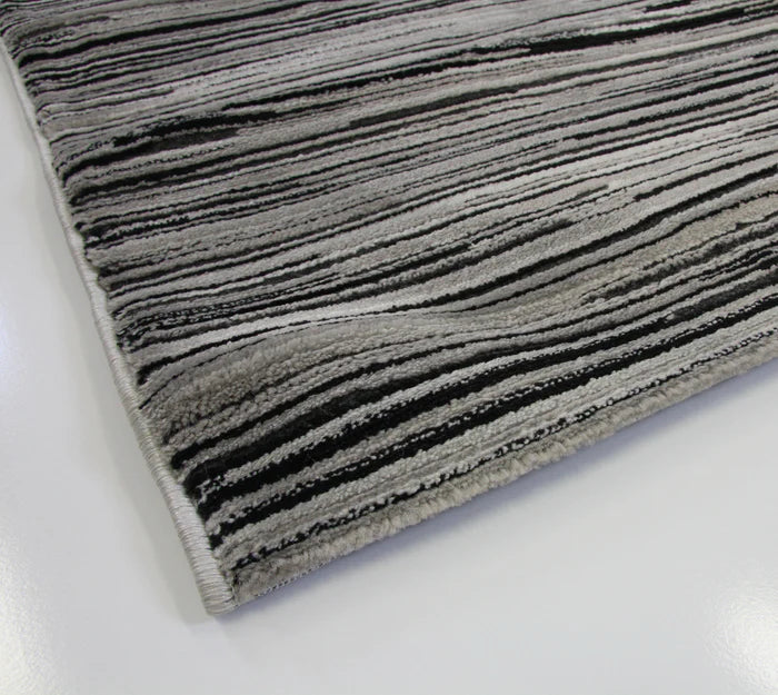 Sofia 9842A Grey/Black Modern Area Rug