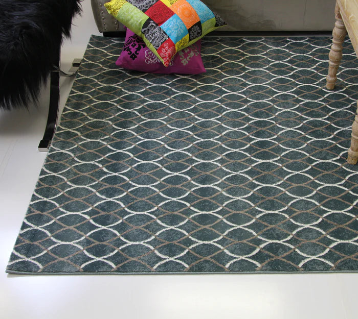 Sofia D049A Blue/Vizon Modern Area Rug