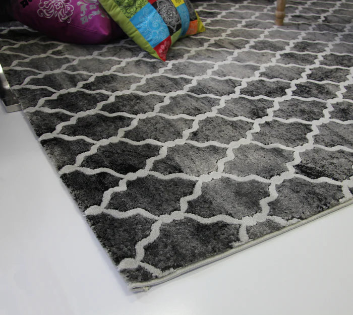 Sofia D063A D.Grey/Cream Modern Area Rug