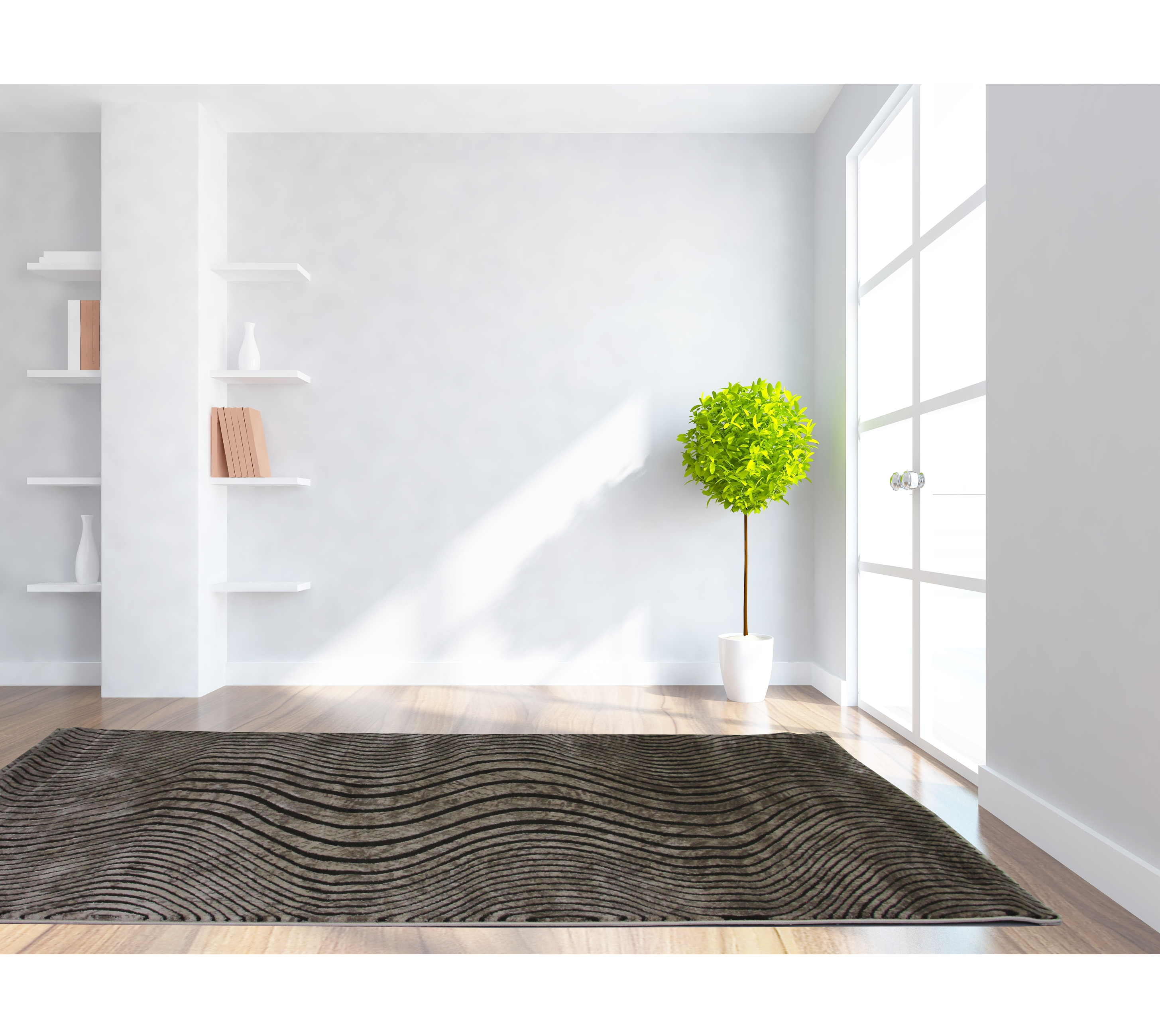 Sofia 7530A Vizon/D.Vizon Modern Area Rug