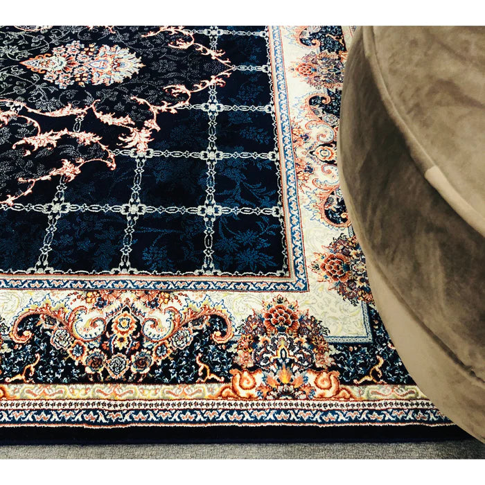 Zomorod 25039 Navy Traditional Rug