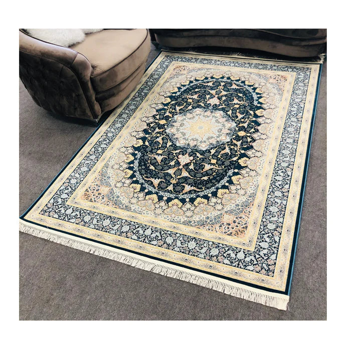 Zartosht 5252 Marin Blue Persian Traditional Rug