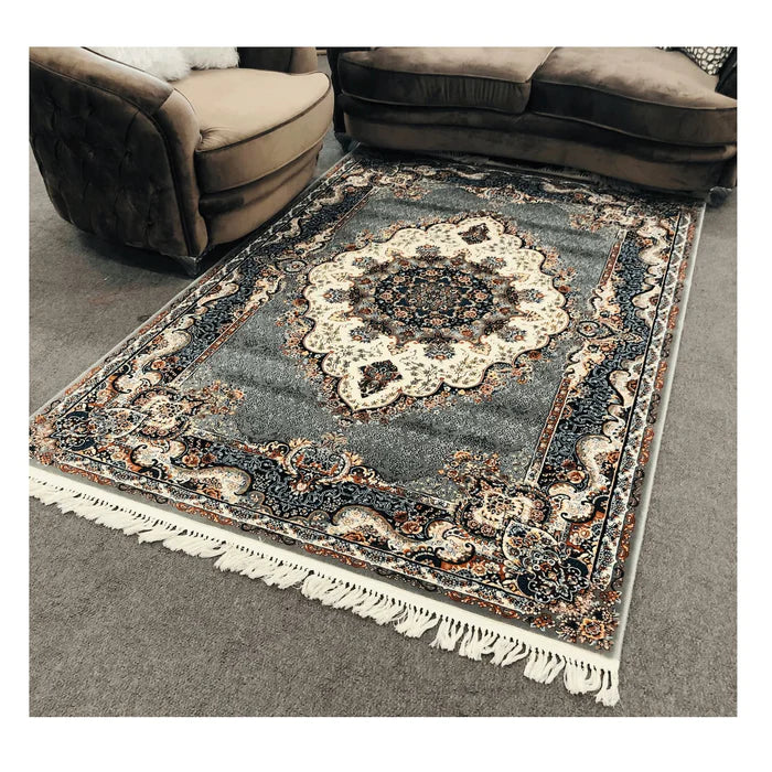 Zomorod 25038 Grey Traditional Rug