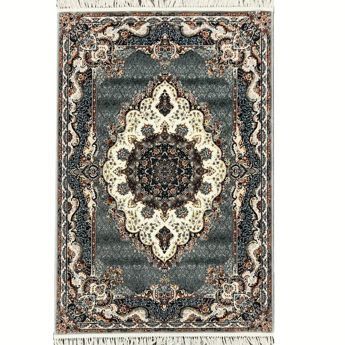 Zomorod 25038 Grey Traditional Rug