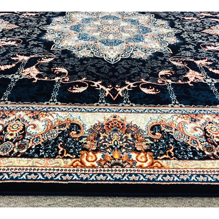 Zomorod 25039 Navy Traditional Rug