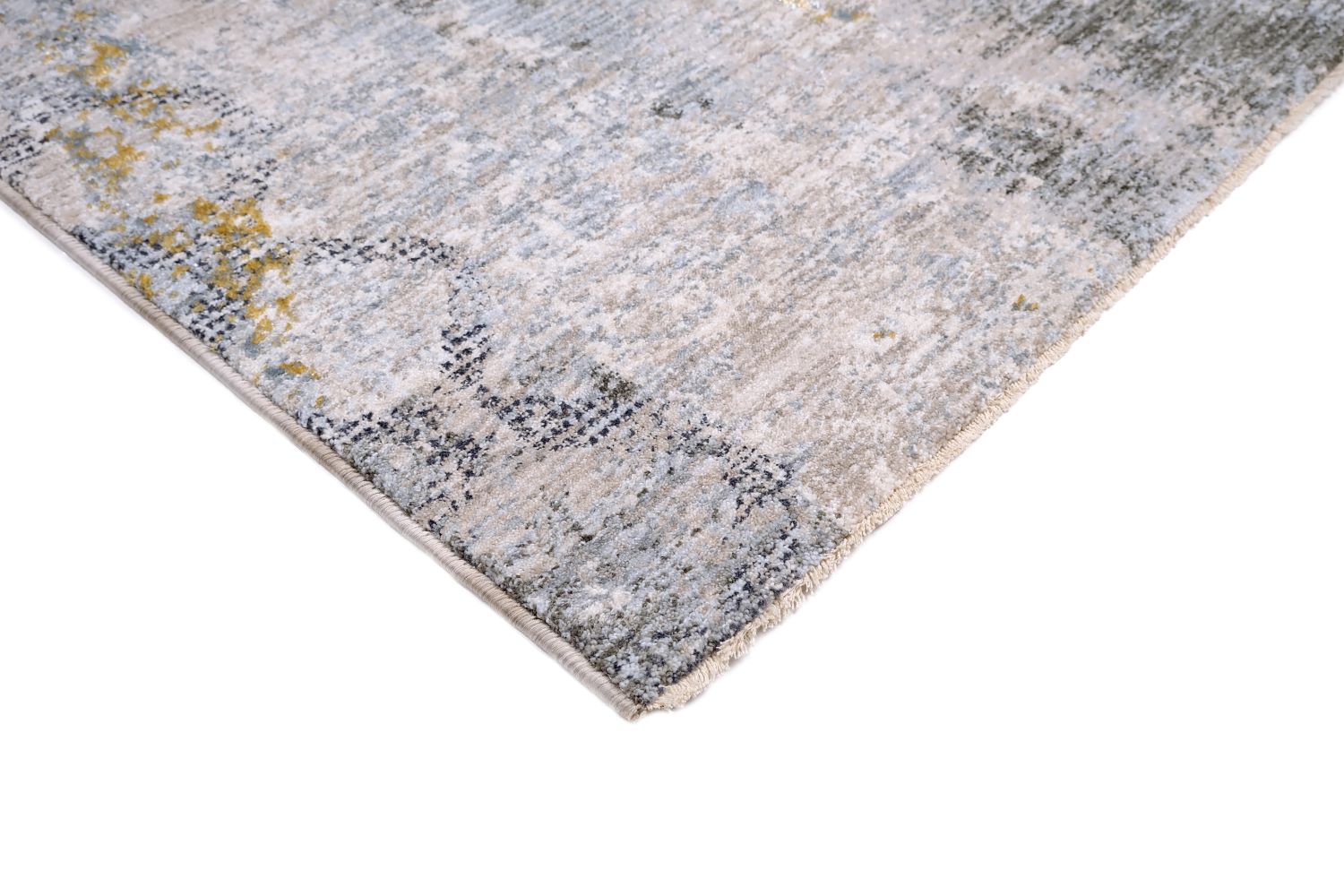 Bonn L0853A Modern Hallway Runner Rug Light Gray