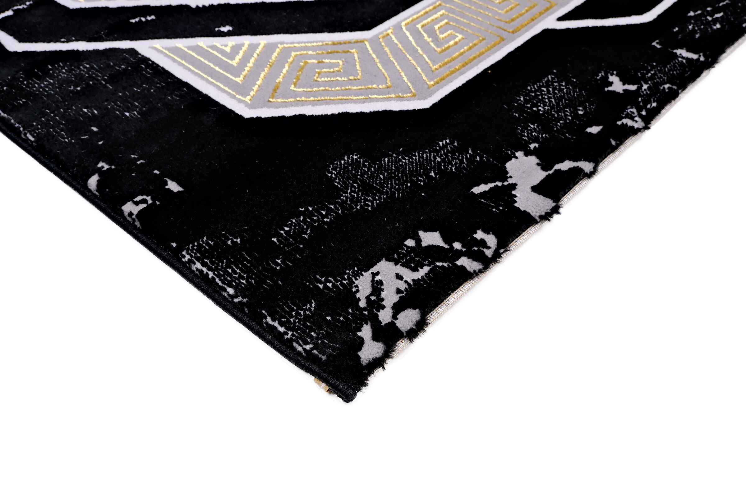 Marmaris D388B Black/V.Gold Modern Area Rug