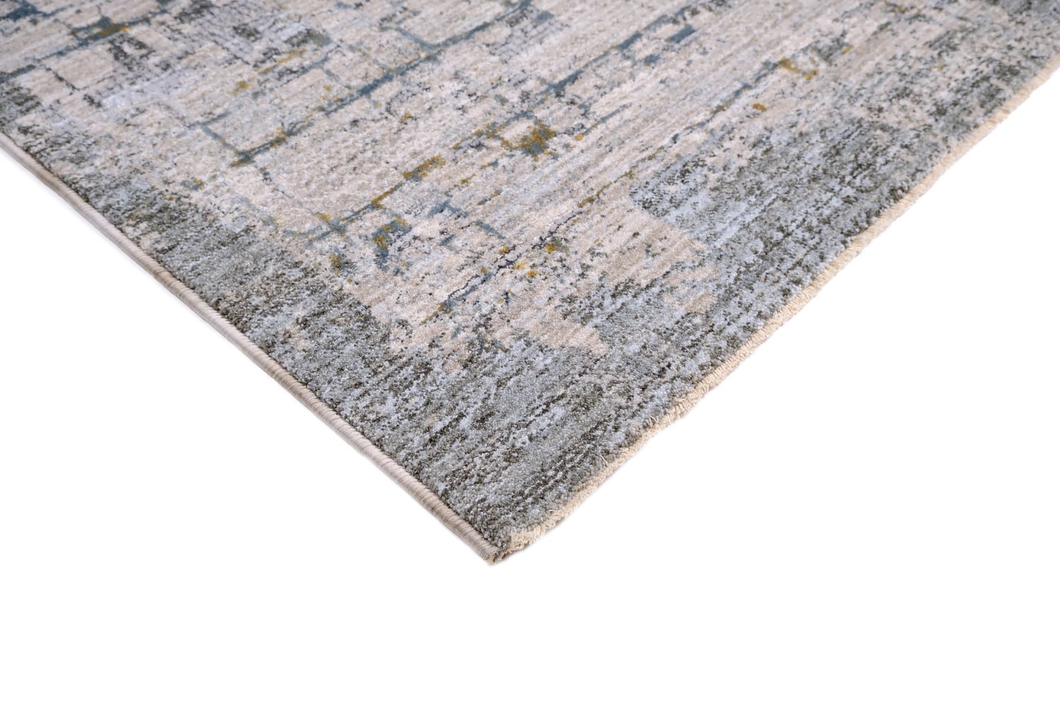 Bonn L0856A Modern Hallway Runner Rug Light Gray