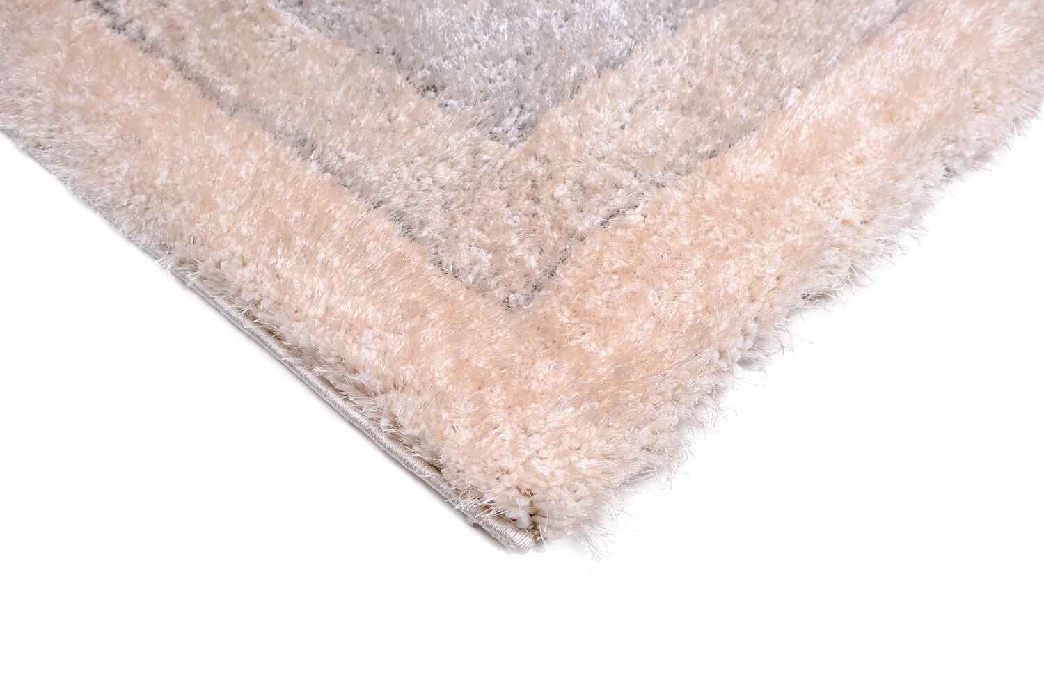 Puffy Style P301A Grey / Beige Modern Shaggy Area Rug