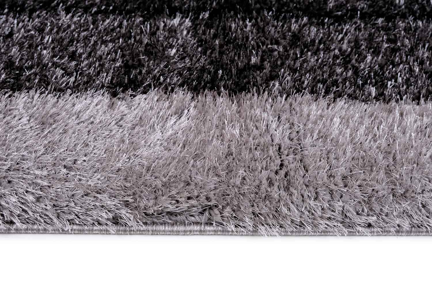 Puffy Style P301F Anthracite / Grey Modern Shaggy Area Rug