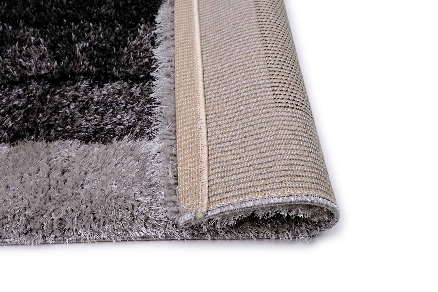 Puffy Style P301F Anthracite / Grey Modern Shaggy Area Rug