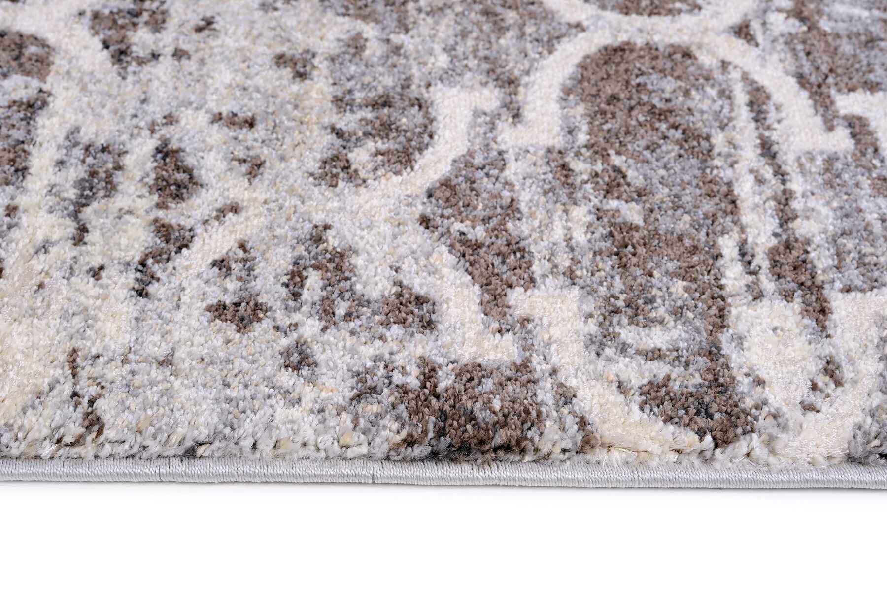 Tiger 3480B Dark Vizon / Light Grey Modern Area Rug