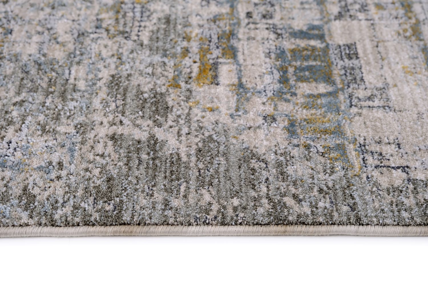 Bonn L0856A Modern Hallway Runner Rug Light Gray