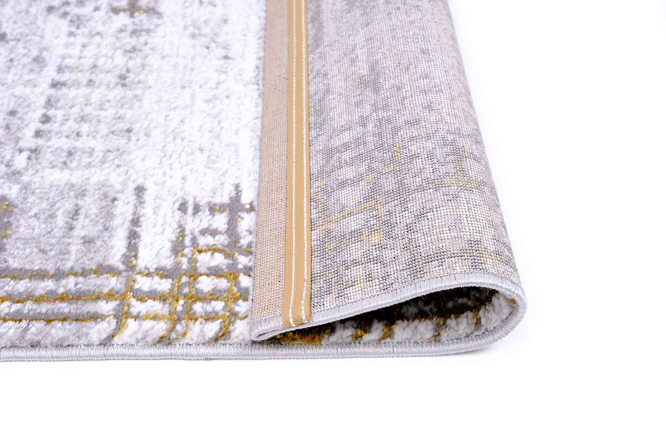 Marmaris D496A Grey/V.Gold Modern Area Rug