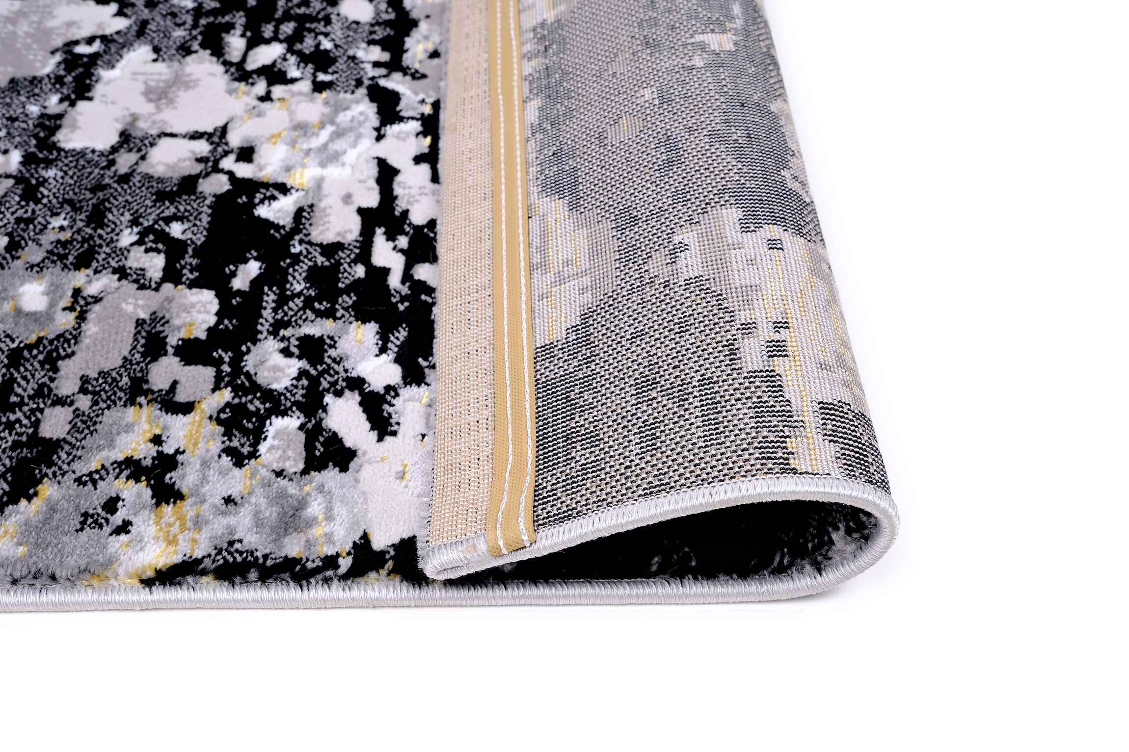 Marmaris E547B Grey/V.Gold Modern Area Rug