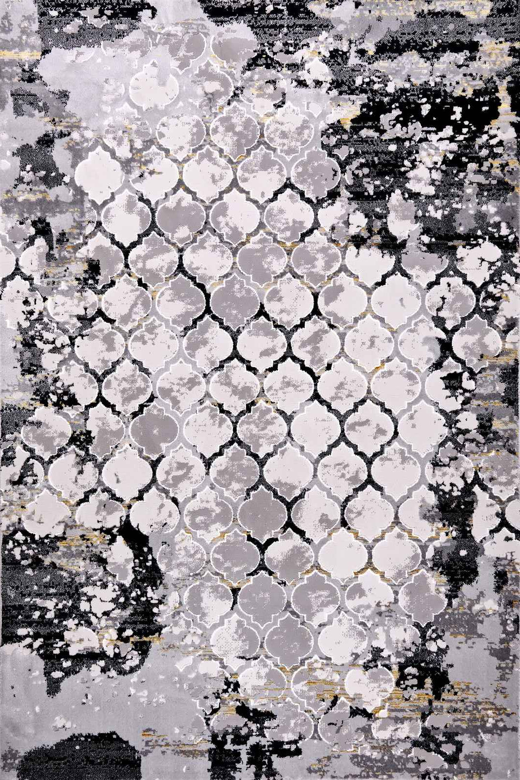 Marmaris E547B Grey/V.Gold Modern Area Rug