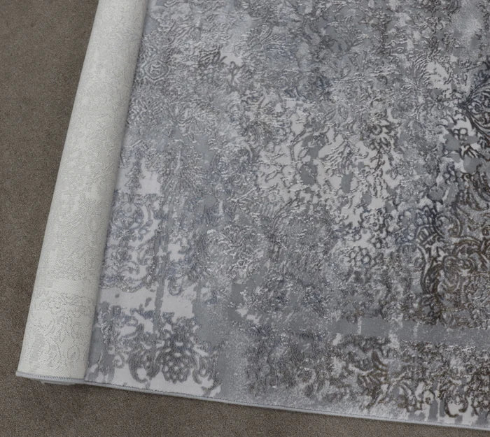Zomorod 5117 Grey Traditional Rug