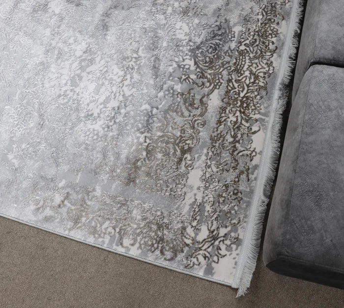 Zomorod 5117 Grey Traditional Rug